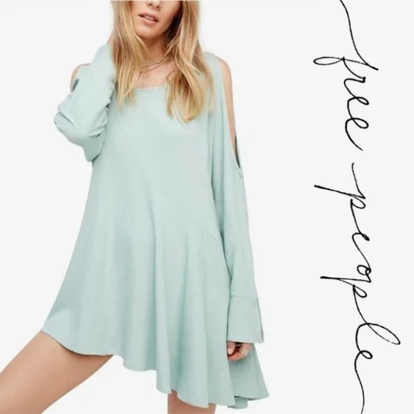 Free People Light Blue Long Sleeve Tunic - Picture 9 of 11